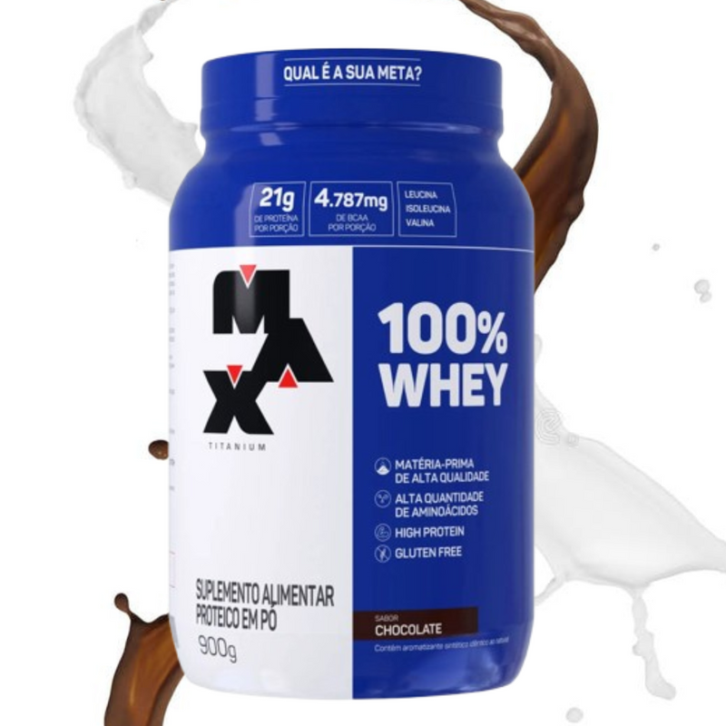 100% WHEY POTE 900G – PROTEÍNA CONCENTRADA DO SORO DO LEITE