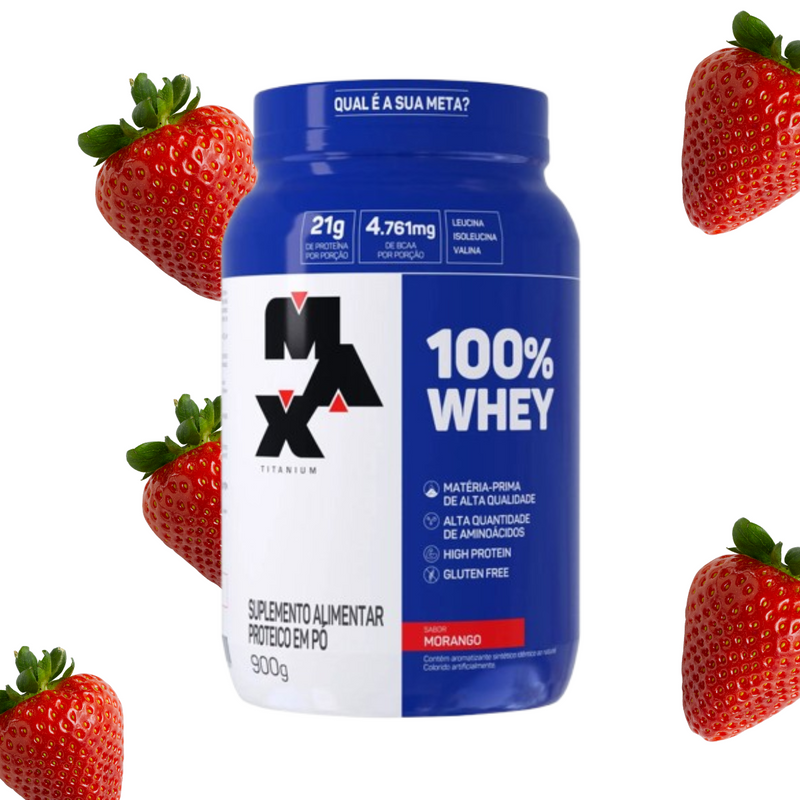 100% WHEY POTE 900G – PROTEÍNA CONCENTRADA DO SORO DO LEITE