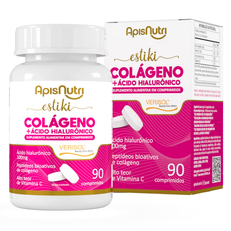 Estiki Colágeno Verisol Hialurônico 1.100mg 90 Comprimidos