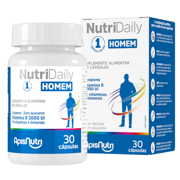 NutriDaily HOMEM Polivitamínico 500mg 30 Cáps