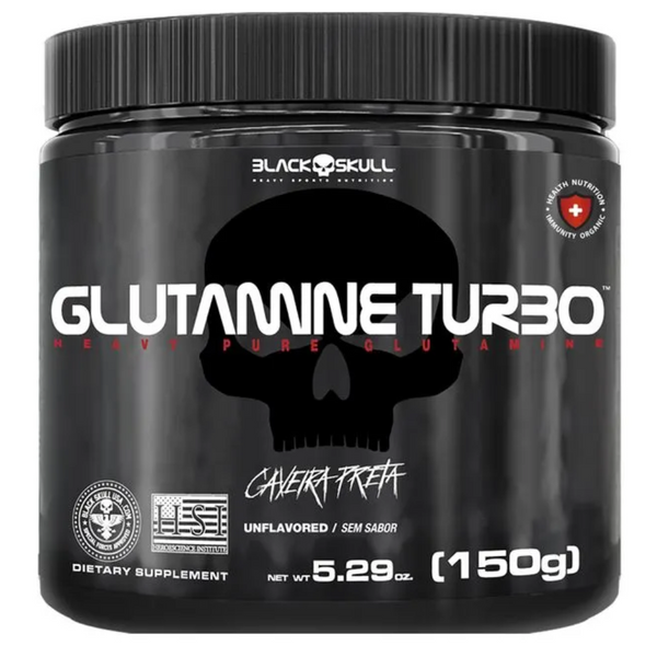 GLUTAMINE TURBO CAVEIRA PRETA - GLUTAMINA - 150G