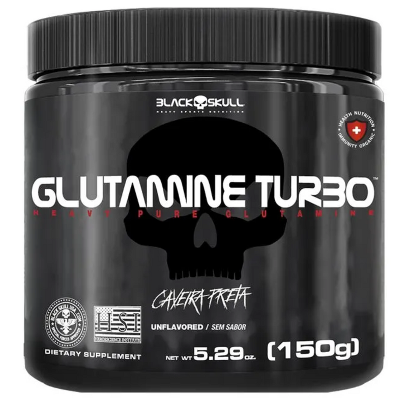 GLUTAMINE TURBO CAVEIRA PRETA - GLUTAMINA - 150G