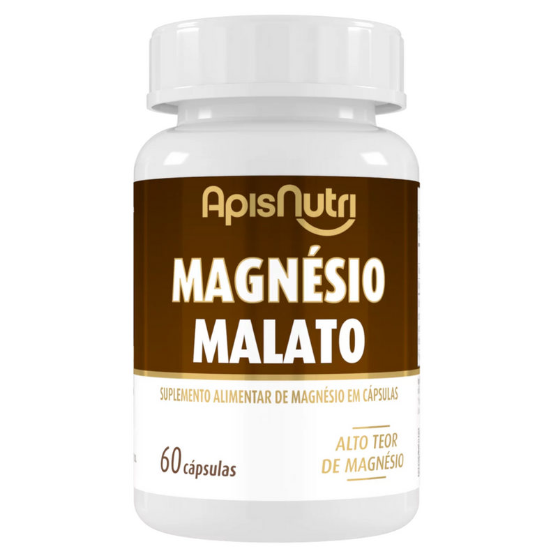 Magnésio Malato 600mg 60 Cáps
