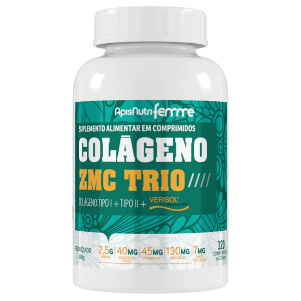 Colágeno ZMC Trio Verisol 1250mg 120 Comprimidos