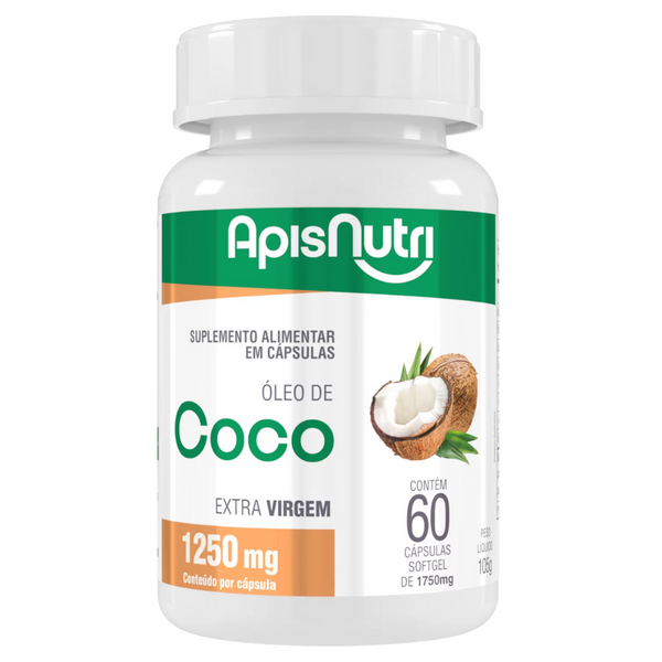 Óleo de Coco Extra Virgem 1.750mg 60 Cáps