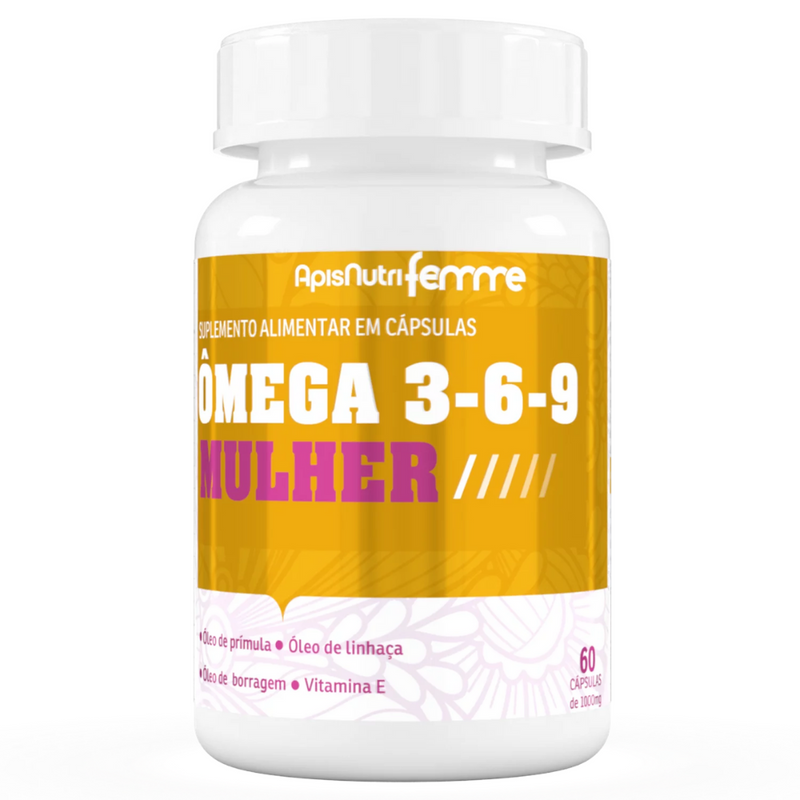 Ômega 3, 6, 9 Mulher 1000mg 60 Cáps