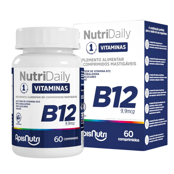 B12 Metilcobalamina 60 Comp Mastigáveis Frutas Vermelhas
