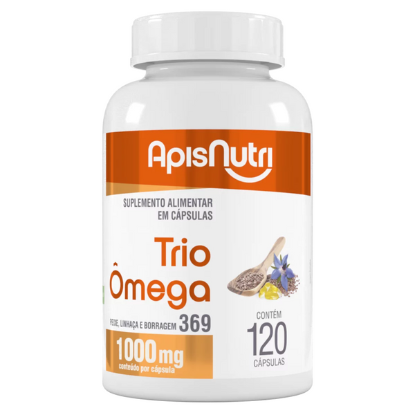 Trio Ômega 3, 6, 9 1000mg 120 Cáps