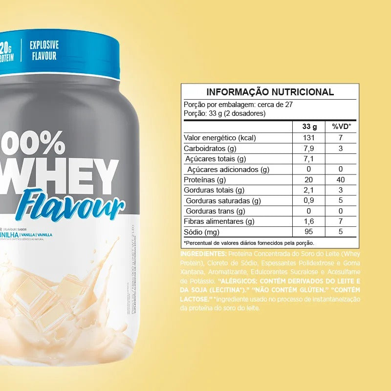 100% Whey Flavour -  Pote 900g