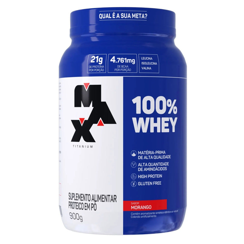 100% WHEY POTE 900G – PROTEÍNA CONCENTRADA DO SORO DO LEITE