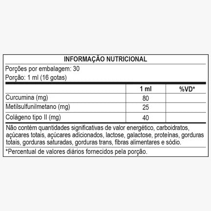 Cúrcuma-3 Gotas 30ml Sabor Laranja com Gengibre