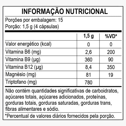 L-Triptofano 380mg 60 Cáps