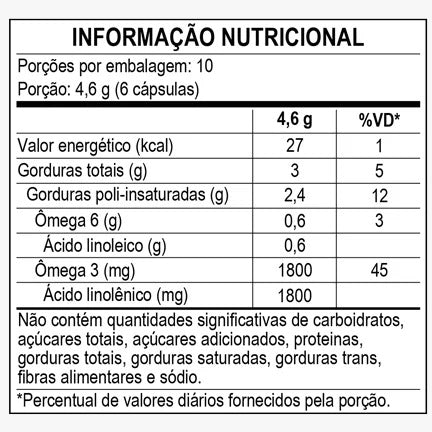 Óleo de Chia 500mg 60 Cáps