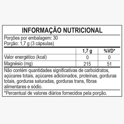 Cloreto e Malato de Magnésio 600mg 90 Cáps