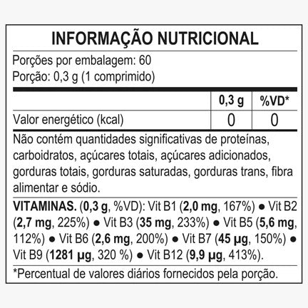 Complexo B Concentração Máxima 500mg 60 Comp