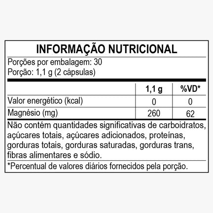 Magnésio Malato 600mg 60 Cáps