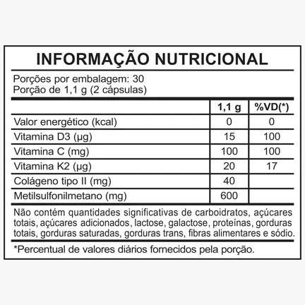 NutriDaily ARTRO MSM 550mg 60 Cáps