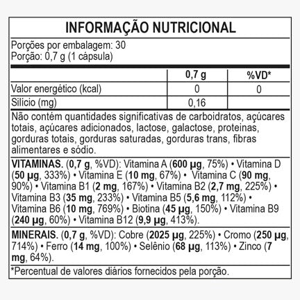 NutriDaily Cabelos e Unhas 700mg 30 Capsulas