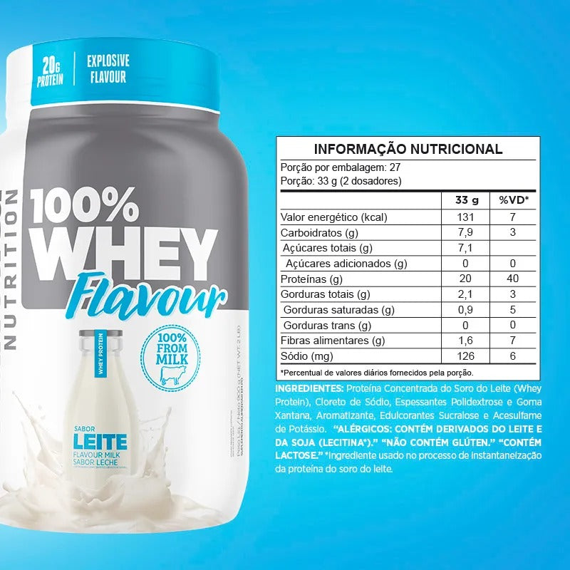 100% Whey Flavour -  Pote 900g