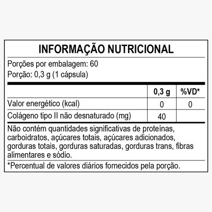 Colágeno Tipo II 60 Cáps 300mg