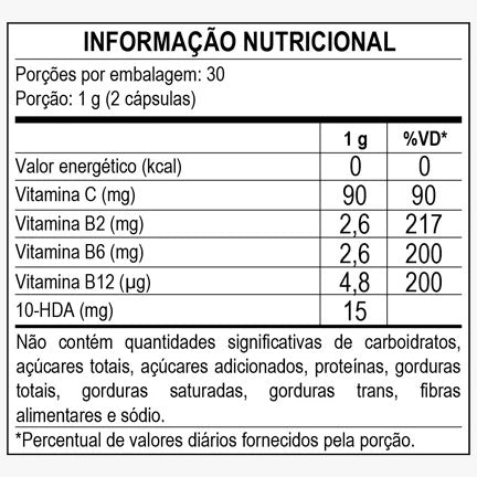 Geleia Real 500mg 60 cápsulas
