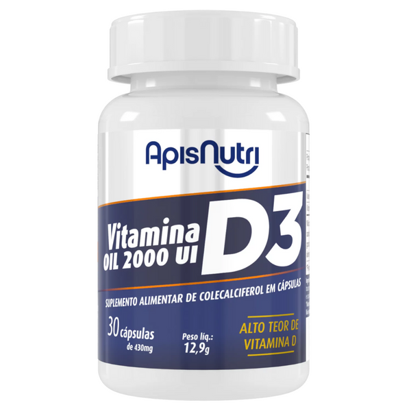 Suplemento de Vitamina D3 Oil 250mg 30 Cáps