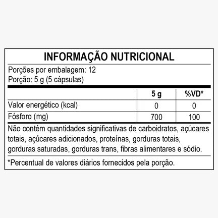 Suplemento Mineral De Fósforo 700mg 60 Cáps